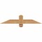 Ekena Millwork Eugene Smooth Timber Gable Bracket, Western Red Cedar, 36"W x 7"H x 1 1/2"D x 3 1/2"F, 5/12 Pitch GBW036X07X0204EUG00SWR - alternate 1
